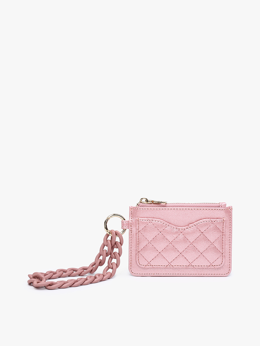 Jen & Co. - WL2368 Rhodes Quilted Wallet w/ Chain Bangle