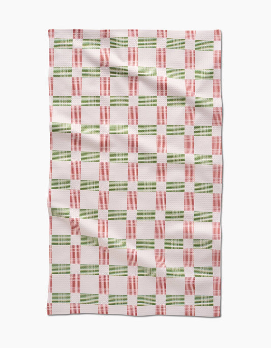 Be Merry Plaid Tea Towel
