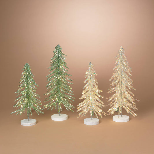 The Gerson Companies - Christmas LargeB/O Christmas Tree Lights w/ Timer, Lg is 20"H