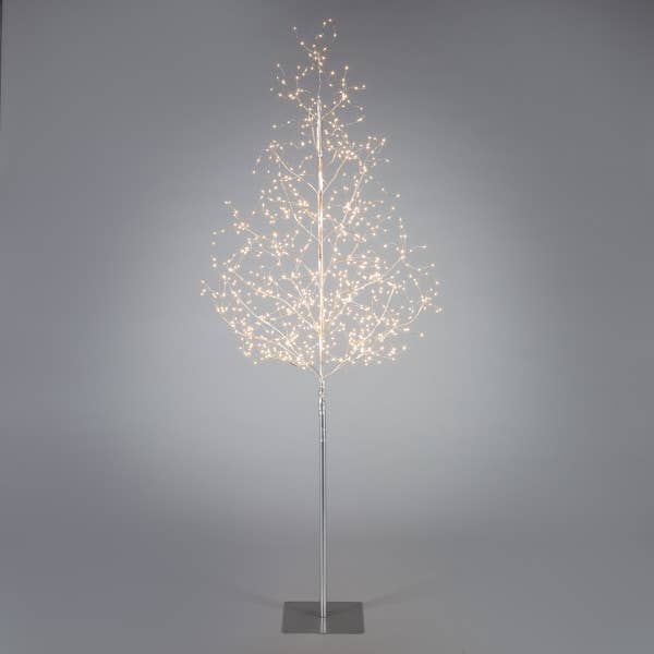 The Gerson Companies - Electric Matte Silver Lighted Tree