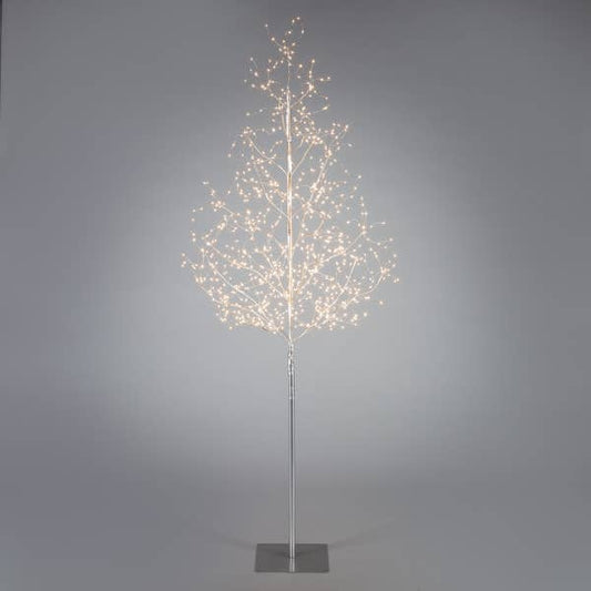 The Gerson Companies - Electric Matte Silver Lighted Tree