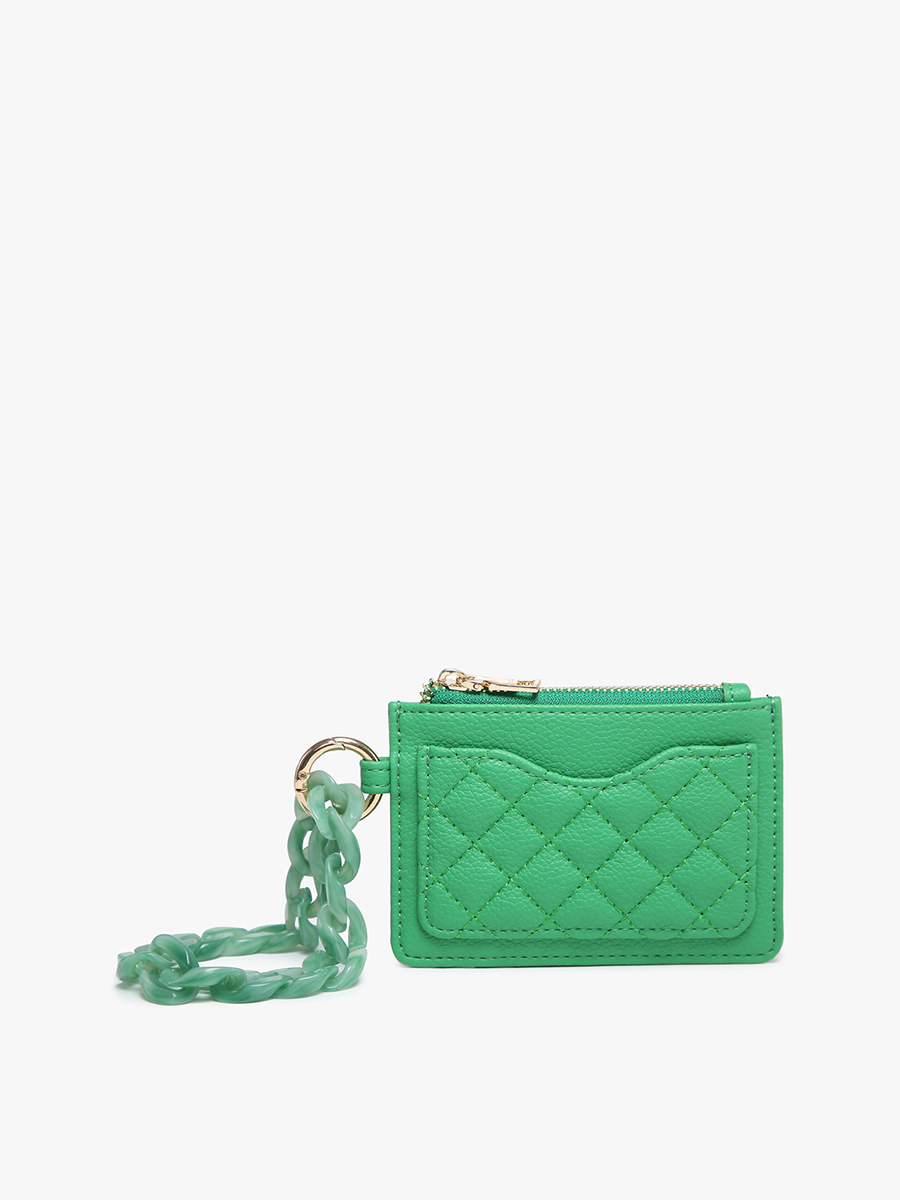 Jen & Co. - WL2368 Rhodes Quilted Wallet w/ Chain Bangle
