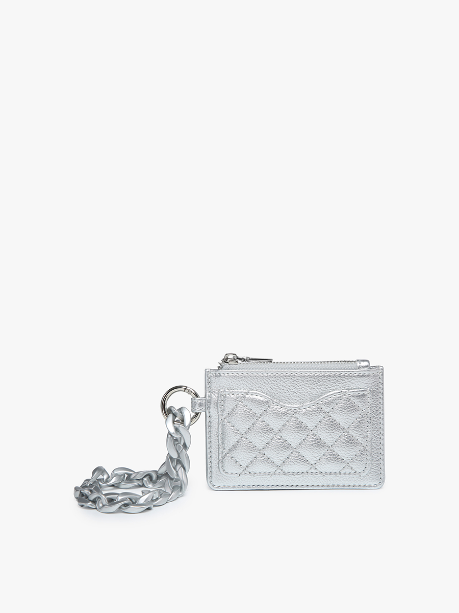 Jen & Co. - WL2368 Rhodes Quilted Wallet w/ Chain Bangle