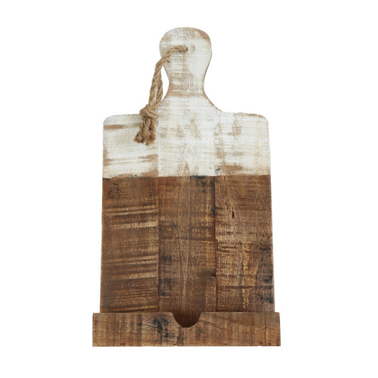 Wood Tablet Holder with Rope|12513