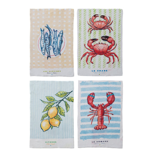 Printed Recycled Microfiber Tea Towel, 4 Styles ©