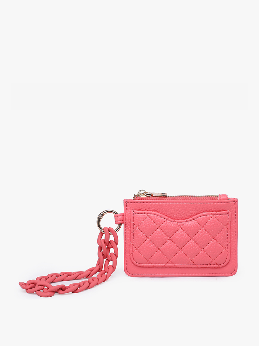 Jen & Co. - WL2368 Rhodes Quilted Wallet w/ Chain Bangle