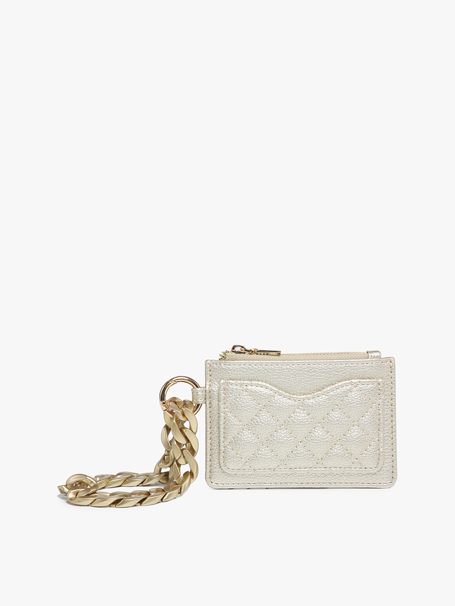 Jen & Co. - WL2368 Rhodes Quilted Wallet w/ Chain Bangle