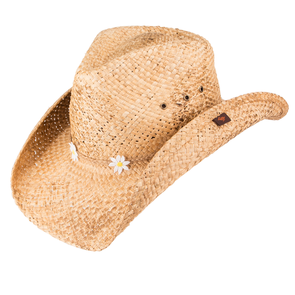 Eliza Straw Western Drifter Cowboy Hat