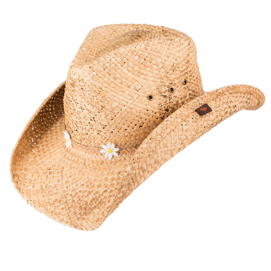 Eliza Straw Western Drifter Cowboy Hat