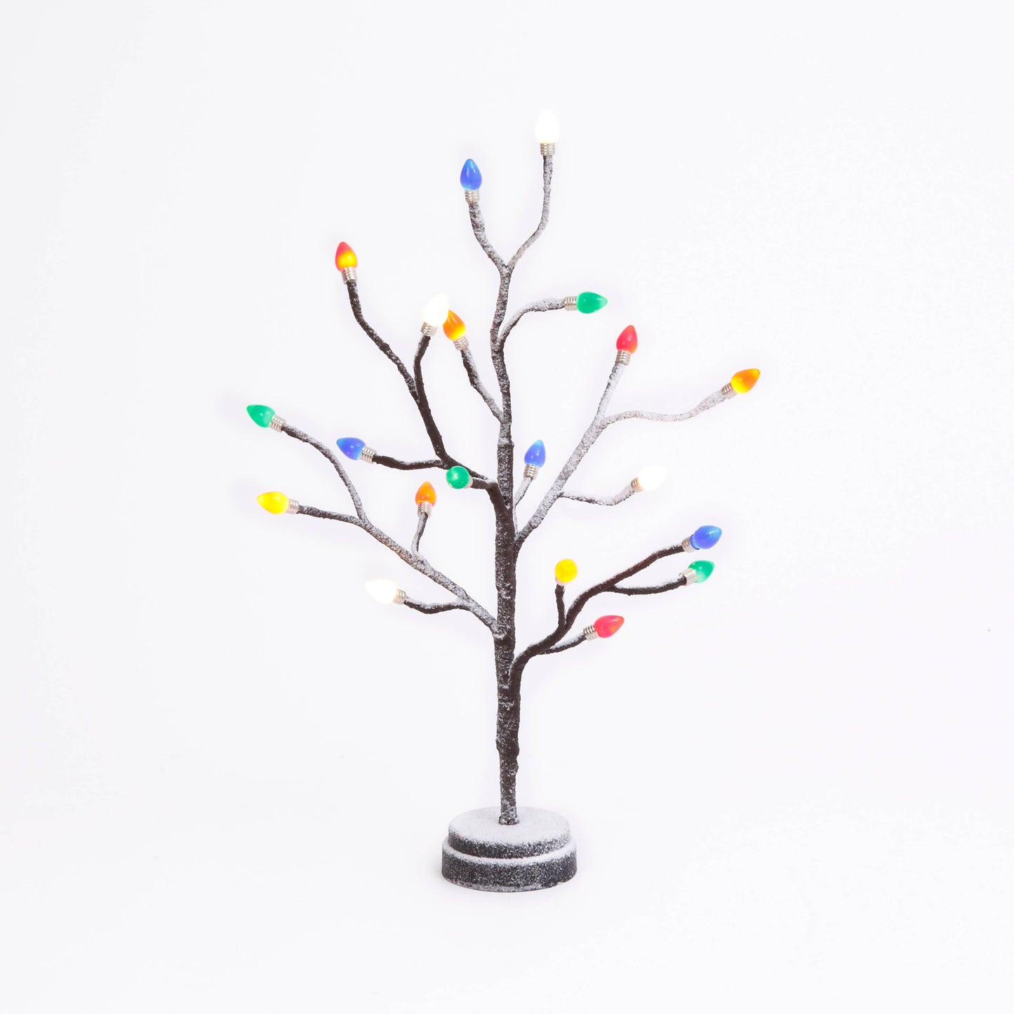 The Gerson Companies - Holiday 19.7"H B/O Texture Tree w/ 20 Warm White Lights w/ C