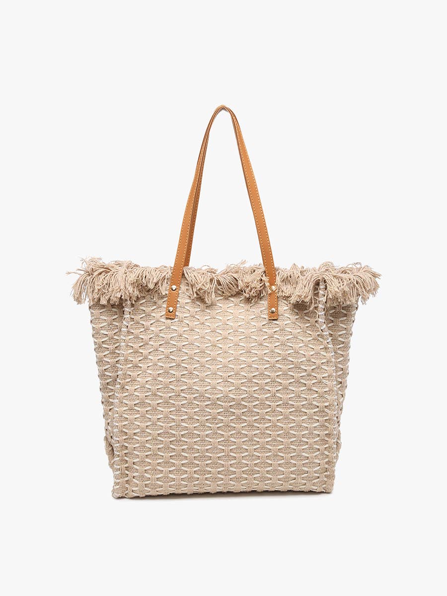 Jen & Co. - M2091 Madison Handwoven Fringe Tote