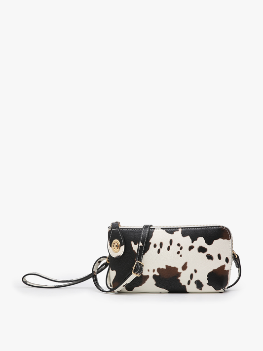 Jen & Co. - M1818COW Kendall Crossbody/Wristlet w/ Twist Lock Closure
