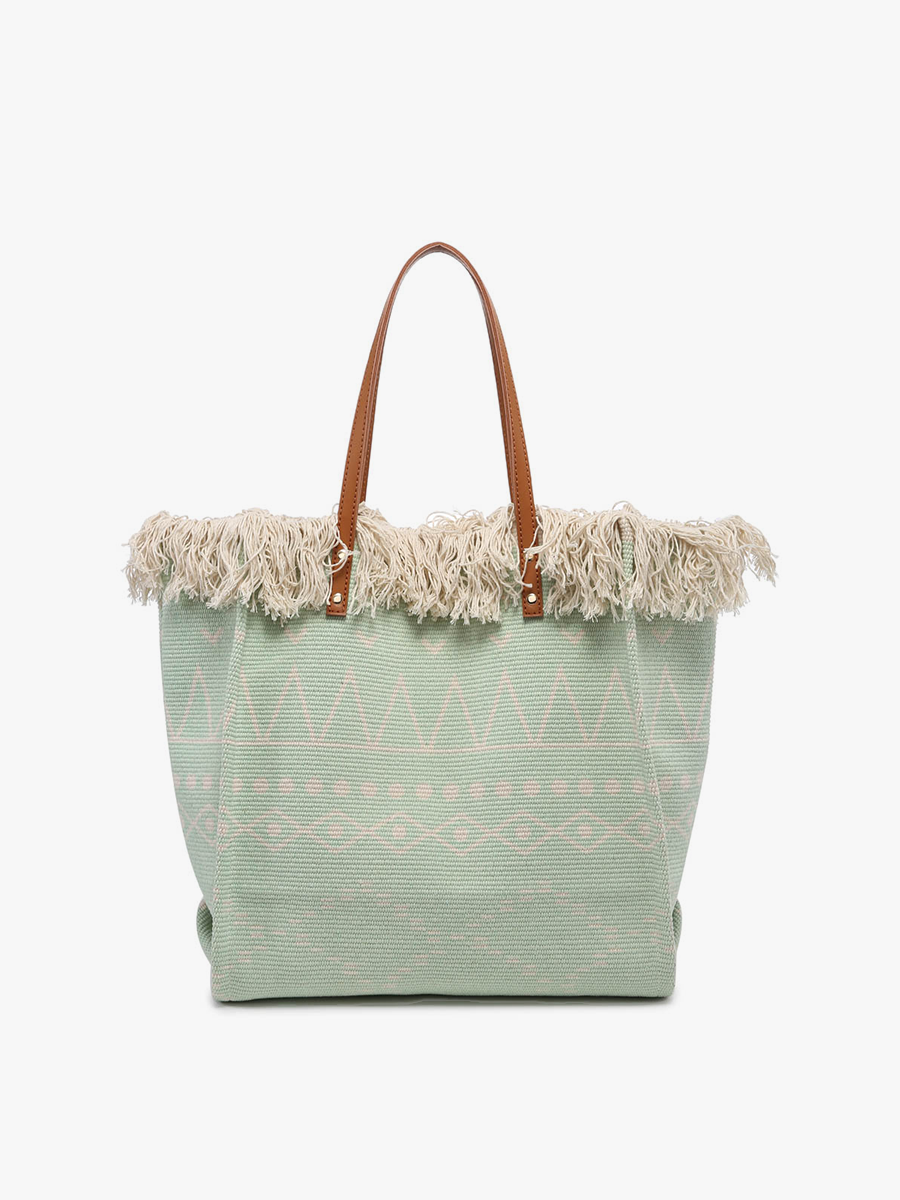 Jen & Co. - M2091 Madison Handwoven Fringe Tote
