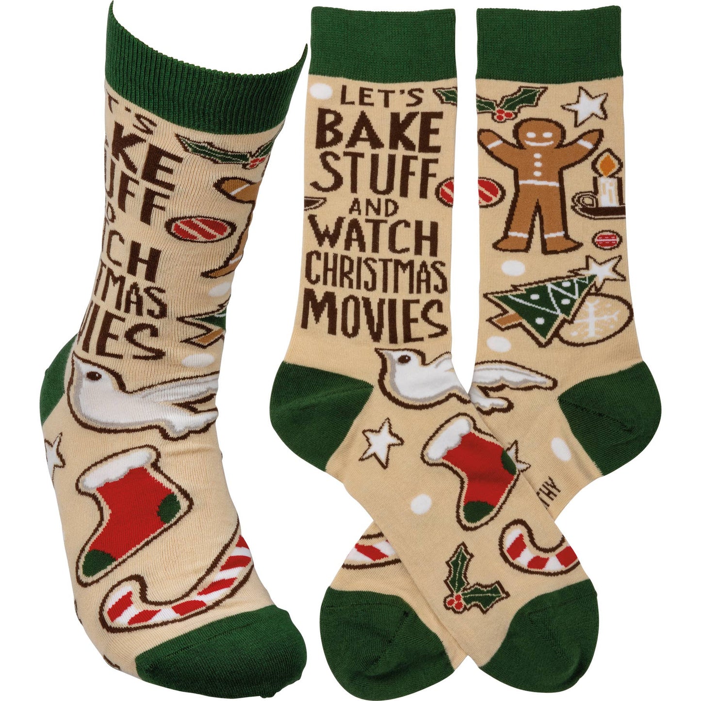 Primitives by Kathy - Let's Bake Stuff And Watch Movies Socks