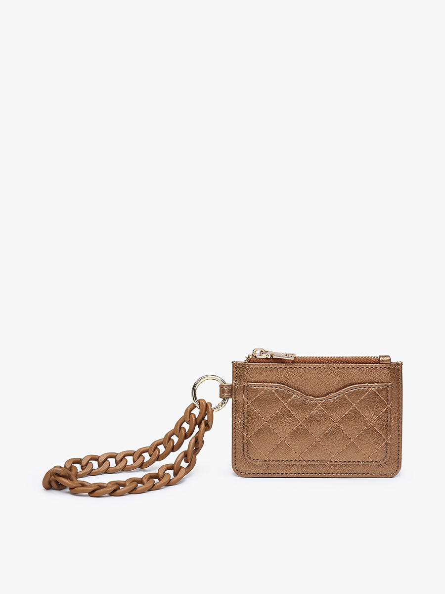 Jen & Co. - WL2368 Rhodes Quilted Wallet w/ Chain Bangle