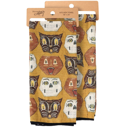 Halloween Faces Kitchen Towel