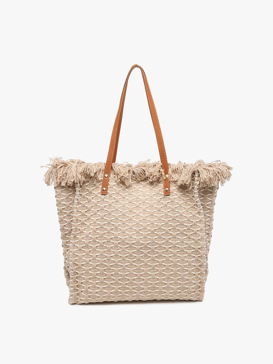 Jen & Co. - M2091 Madison Handwoven Fringe Tote